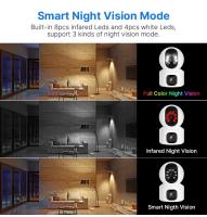 Cámara PTZ 2K de 4MP, lente Dual, IP, WIFI, cámara de vigilancia inalámbrica de seguridad para el hogar inteligente, Audio bidireccional, Monitor para bebés y mascotas, cámara de cuidado Pro - details 11