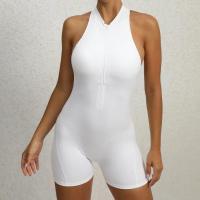 Conjuntos de Yoga de una pieza para mujer, ropa sin mangas, chaleco, mono corto de ejercicio, deporte, gimnasio, entrenamiento, Fitness, pantalones con espalda cruzada, 2025 - details 23