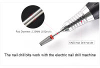 Broca de Carburo KADS 3/32" para Máquina de Taladro Eléctrico Dremel Diseño de Uñas Manicura Pedicura Herramienta de Manicura Normal Goods - details 3