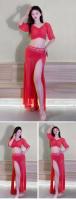 Tops, faldas, ropa para adultos, conjuntos de danza del vientre oriental, ropa de práctica para actuaciones en escenario, disfraces para el aula - details 5