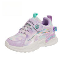 Compañero de clase niñas zapatos deportivos 2025 nueva primavera y otoño doble malla transpirable luz correr cuero superficie impermeable - details 3