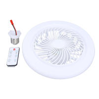 Ventilador de techo con luz LED - Base E27/E26 disponible - Ahorro de energía con mando a distancia - Velocidad del viento ajustable brillo - Adecuado para sala de estar, dormitorio, sala de estudio - details 6
