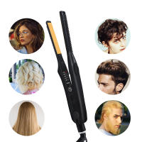 Plancha y rizador de pelo 2 en 1, Mini plancha plana, herramientas de estilismo, rizador de pelo de cerámica, rizador corrugado - details 11