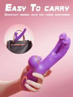 Potente vibrador de punto G de doble cabeza, estimulador de clítoris femenino, consolador de empuje, masajeador vaginal, suministros masturbadores - details 3