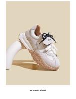 Zapatillas de Entrenamiento Retro para Mujer 2025 Primavera Estilo Alemano Versátil con Aumento de Altura Interior de Cordones de Cuero Suave - details 4