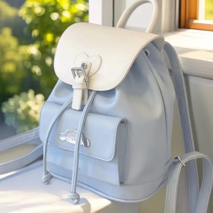 Nuevo Linda mochila Cinnamoroll, dulce bandolera doble para niñas - 1
