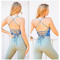 Nuevas Camisetas Tie-dye Ropa Interior Deportiva para Mujer Pilates, Ropa de Fitness para la Espalda, Camisetas Cortas Halter - details 19