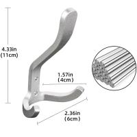 Gancho para bata negro, dorado y plateado, resistente al agua, a prueba de herrumbre, soporte fuerte, perchero para ahorrar espacio, accesorios de baño - details 0