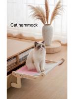 Cama de Mascota Colgante Hamaca de Ventana de Madera Lavable y Removible Ideal para Gatitos - details 1