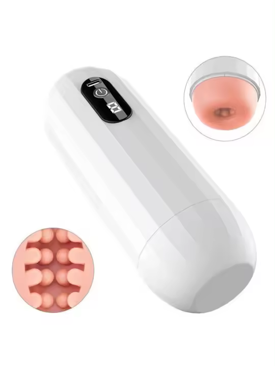 Real automático de succión taza de masturbación masculina Oral Vagina adulto succión vibrador masturbador juguetes para hombres mamada sexo hine - 1