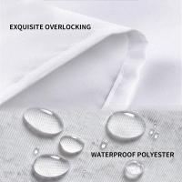 Ducha de flores de diente de león, cortina de baño moderna, nórdica, minimalista, poliéster impermeable, decoración del hogar con ganchos - details 1