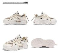 Primavera 2025 nuevos zapatos deportivos de suela gruesa, modernos y versátiles, transpirables, blancos, informales - details 10