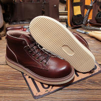 Zapatos de piel de vaca pura de alta gama de cuero genuino zapatos altos de piel de vaca de primera capa. - details 0