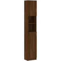 Armario de Baño de Madera Ingeniería Lavadora, Estante, Ducha, Inodoro 32x25,5x190 cm - details 0