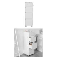 Carro Utilitario con 2 Estantes y 2 Bandejas Mueble Auxiliar de Ruedas para Baño, Cocina - details 8