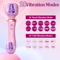 Varita de masaje AV 3 en 1 para mujer, consolador vibrador para punto G, estimulador de pezón y Vagina, función de calefacción, 10 potentes vibraciones, Motor Dual - details 10