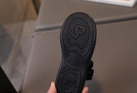 Zapatos de cuero con flores florales para niñas, calzado plano para fiesta, color negro, dulce, princesa - details 18