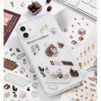4 unidades/bolsa Pegatinas 3D Fantasy Cottage PET Reutilizables - Autoadhesivas Mini Mundo DIY + Pegatinas Capibara Kawaii para Scrapbooking Diarios - details 2