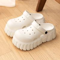 Zapatos de verano para mujer, sandalias de playa con suela gruesa de EVA, pantuflas antideslizantes de moda, sandalias de aumento de altura para interiores y exteriores - details 4