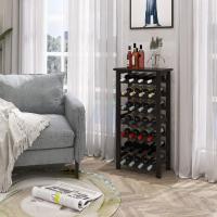 Botellero de Bambú Soporte para 28 Botellas con Parte Superior de Mesa - details 1