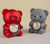 Regalo Creativo de Rosa – Oso de Rosa Giratorio 360° con Collar Colgante de Abrazo para Navidad y San Valentín - details 2