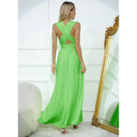 Vestido largo con vendaje sexy y espalda cruzada con múltiples correas y uso multidireccional - details 63