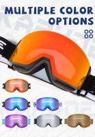 Kapvoe-gafas fotocromáticas de esquí, lentes rojas para Snowboard, deportes al aire libre, esquí de doble capa, antivaho - details 12