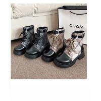Botas martin vintage para mujer, zapatos cortos con cordones, informales - details 4