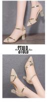 Sandalias Doradas para Mujer Tacones Altos para Fiesta, Sin Cordones, Sólidas, Sexis, Calidad, Boda, Fiesta, Club Nocturno - details 8