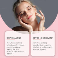 Crema desmaquillante limpiadora de fresa con ingredientes suaves para una limpieza profunda, mejora la textura de la piel y - details 8