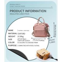 Moda viaje al aire libre bolsa de aislamiento térmico bolsa de almuerzo multifuncional de gran capacidad bolsa de picnic - details 10