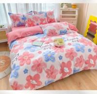 Funda de Edredón de Flores Estampadas y Espumadas para Cama Doble Individual sin Funda de Almohada y Sábana Rosa Cómoda y Gruesa - details 2