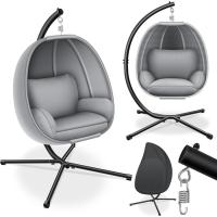 Hamaca de Lujo Marco y Cojín de Asiento Suave Cojín Lateral Cojín de Asiento y Respaldo Cesta - details 9