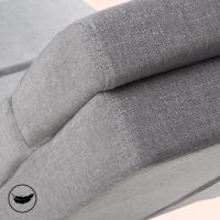 Sillón Ergonómico de Salón Oficina 180Kg Tela Gris - details 1