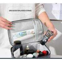Bolsa de Inodoro de Viaje al Aire Libre Bolsa de Maquillaje de Gran Capacidad Impermeable de Tela Oxford Organizador de Empaquetado de Cosméticos para Mujeres - details 2