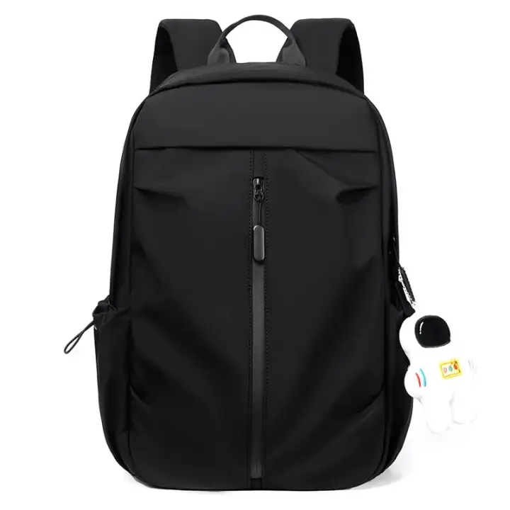 Mochila escolar de gran capacidad para hombre y mujer, morral Universal con colgante para ordenador, 1 unidad, 14 pulgadas - 1