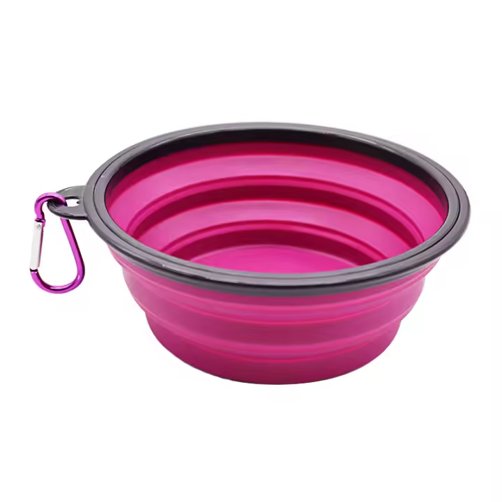 Bol para Mascotas Plegable de Silicona Recipiente de Comida para Perros a Prueba de Golpes - 1