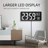 Reloj LED electrónico de pared Digital grande, temperatura y humedad, modo nocturno, mesa, 3 modos de visualización, 12/24H - details 3