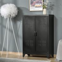 Armario de Almacenamiento Metálico Doble Puerta Ajustable para Oficina, Salón, Dormitorio - details 10