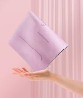 Estera de yoga de gamuza, toalla ultrafina antideslizante de goma natural plegable, estera portátil para exteriores, estera profesional para niñas - details 2