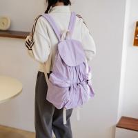 Linda mochila con cordón de estilo coreano, gran capacidad, diseño de nicho, bolsa de nailon suave y ligera, bolsa plegable para libros, bolso de hombro para exteriores - details 10