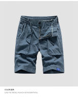 Pantalones Cortos de Trabajo Militar Verde Moda de Verano Casual para Hombres - details 4