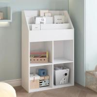 Estantería de Madera para Habitación de Niños Estante de Libros y Juguetes en Blanco - details 1