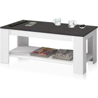 Mesa Centro con Revistero Elegante Acabado en Blanco Artik Medidas: 102 cm (Largo) x 43/54 cm (Alto) x 50 cm (Fondo) - details 27