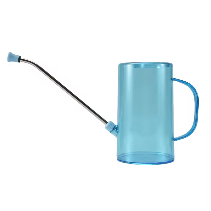 Regadera Azul, Regaderas de Gran Capacidad de 1,5 L, Regadera con Pico Largo con Junta a Prueba de Fugas, para Suculentas - 1