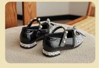 Zapatos de cuero de princesa para niños y niñas, calzado de tacón alto con diamantes de agua, para primavera y otoño, 2024 - details 10