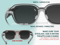 KAPVOE Polarized Sunglasses Fit Over Glasses for Men Women Oversized Sun Glasses UV400 Protection Shades - details 2