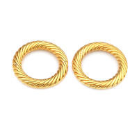 Anillo de Cierre Redondo de Brasso Dorado Mate Joyería de Alta Calidad - details 44