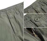 Nuevos monos de algodón a la moda para hombre, pantalones rectos con cremallera, pantalones de trabajo largos informales holgados de talla grande con seis y 6 bolsillos - details 16