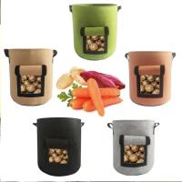 Bolsa para cultivo de plantas, tela no tejida duradera, patatas fritas, jardinería, transpirable, duradera, resistente al viento y a la lluvia, 5 - details 3